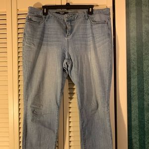 GUC Simply Vera crop jeans, raw hem 16 skinny